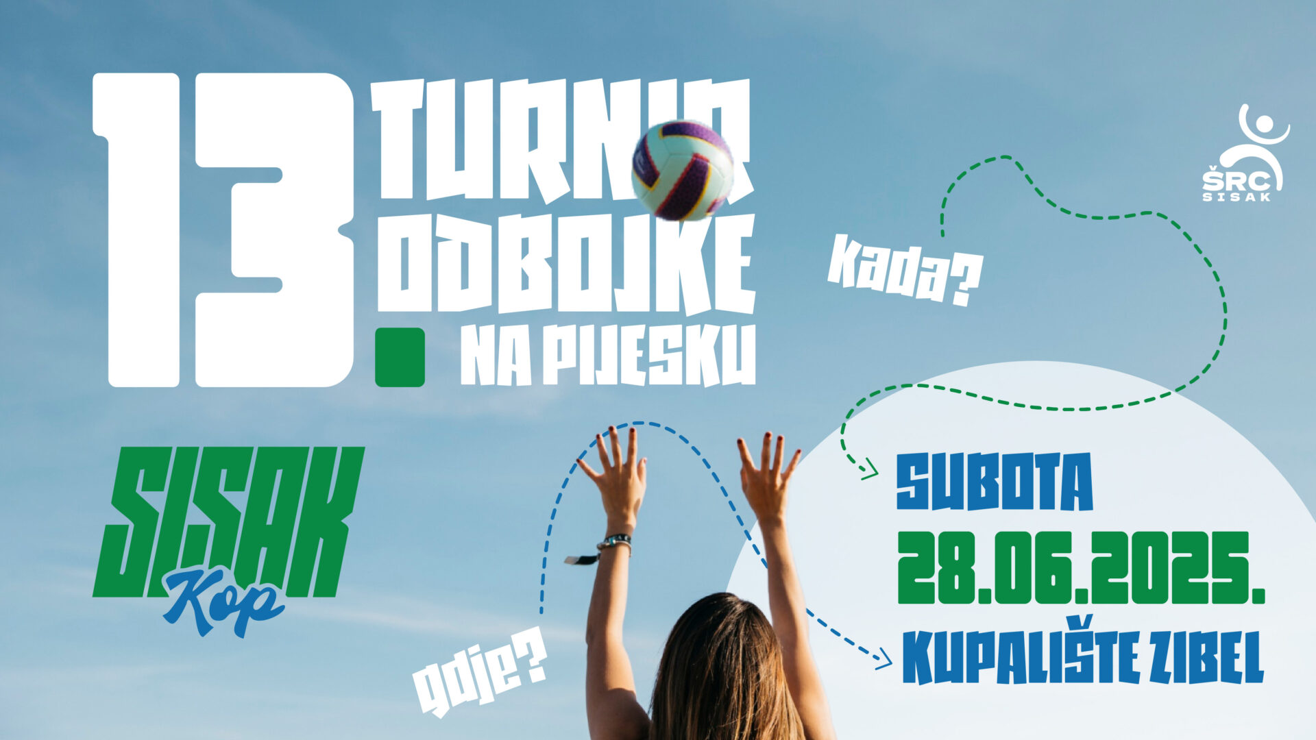 Turnir odbojke na pijesku – Sisak Kop - Športsko-rekreacijski centar Sisak